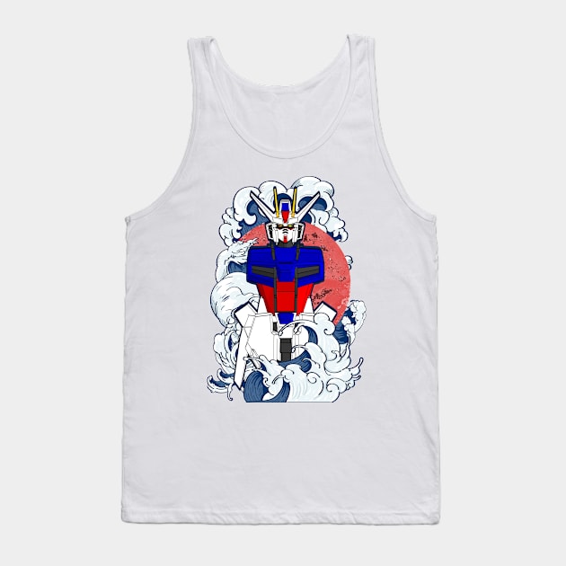 GAT-X105 Strike Gundam Tank Top by gblackid